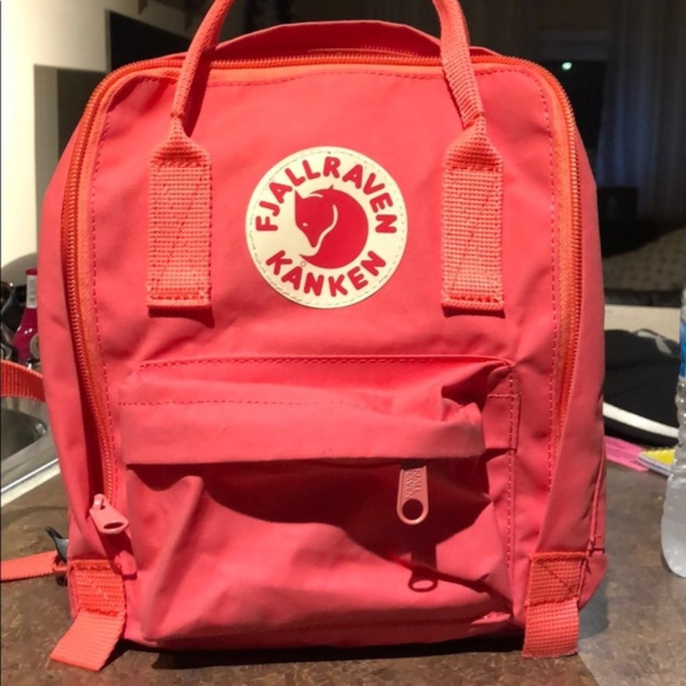 Peach Pink Mini Fjallraven Kanken